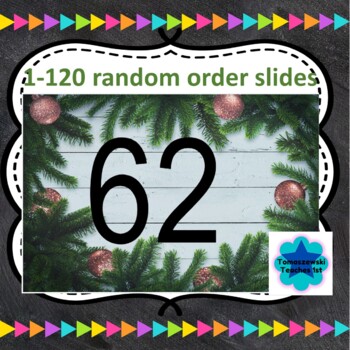 Preview of  1-120 Christmas number recognition slides