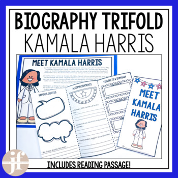 Preview of Kamala Harris Biography Activities | Nonfiction Reading | Inauguration Day 2021
