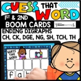 Ending Consonant Digraphs Games No Prep Literacy Centers B