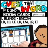Final L BLENDS Word Work Practice BOOM CARDS Distance Learning