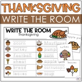 Write the Room Literacy Center Thanksgiving Kindergarten