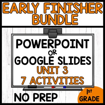 Preview of Measurement and Graphing 1st Grade Math Early Finishers Activities BUNDLE
