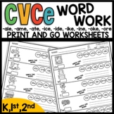 CVCe Worksheets | Magic E Worksheets