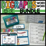 Digraph Word Work Activities Bundle with Early Finisher PPT