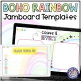 Boho Rainbow Jamboard Templates