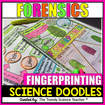 Preview of Fingerprint Science Doodles [Forensics Worksheet]