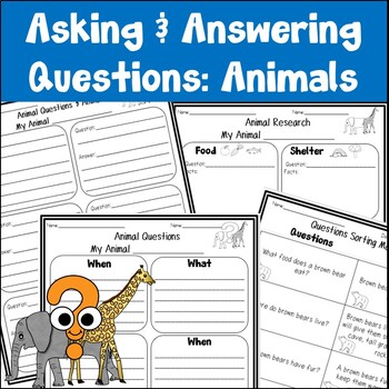 Animals Asking and Answering Questions by A World of Language Learners
