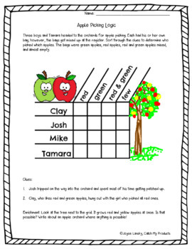 logic puzzles for first grade for promethean boards by catch my products