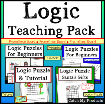 Preview of Logic Puzzles for First Grade for PROMETHEAN BOARDS