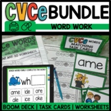 Magic E Worksheets and Centers - CVCe Activities and Boom Cards