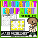 Lab Equipment Maze Worksheet (3rd-5th grade)