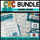 CVC Words Worksheets and Centers - CVC Activities and Earl