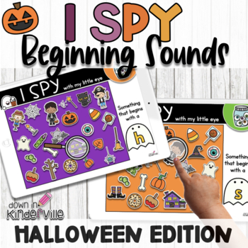 I Spy Beginning Sounds - Halloween Edition! Phonics Game Distance Learning