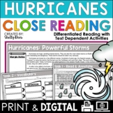 Hurricanes Reading Comprehension Activities PRINTABLE and DIGITAL