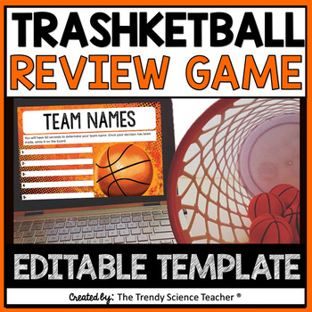 Preview of TRASH-ketball Review Game [Template]