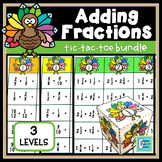 Thanksgiving Math Activities BUNDLE | Adding Fractions