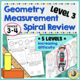 4th Grade Math Review | Geometry Measurement Worksheets Re