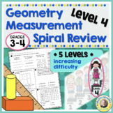 4th Grade Math Review | Geometry Measurement Worksheets Re