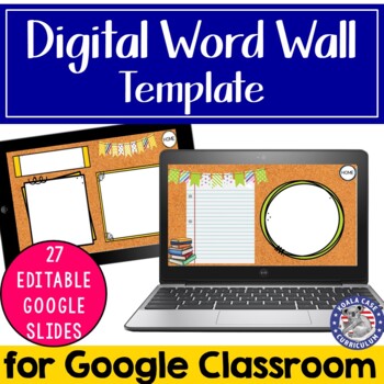 Preview of Digital Word Wall Template | Commercial and Personal Use