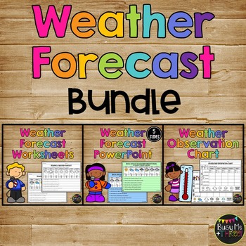 Preview of Weather Forecast and Observations BUNDLE for 2nd Grade Science