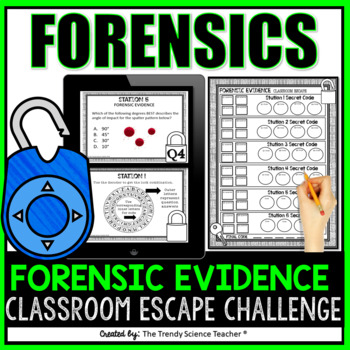 Preview of Forensic Evidence: Classroom Escape Activity [Distance Learning Compatible]