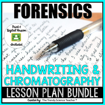 Preview of Handwriting and Chromatography Lesson Plan Bundle