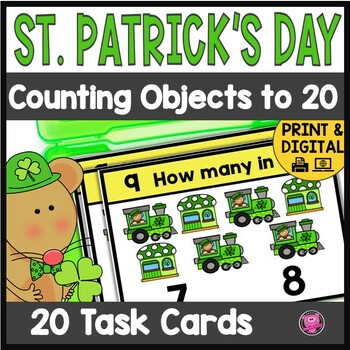 Preview of St. Patrick’s  Day Counting to 20 PreK and Kindergarten March Math Activities