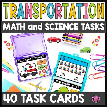 Transportation Math and Science Activities Preschool PreK and Kindergarten