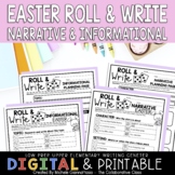 Easter Writing Center Activity | Roll & Write | Print + Digital