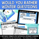 Winter Would You Rather Questions | Digital + Print + Editable