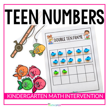 Preview of Teen Numbers Kindergarten Math Intervention Unit
