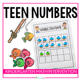 Teen Numbers Kindergarten Math Intervention Unit
