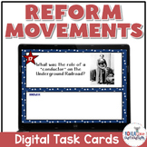 Reform Movement Digital Task Cards