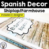 Spanish Binder Covers | Farmhouse Shiplap Classroom Decor