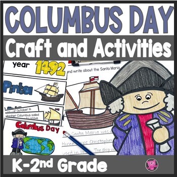 Preview of Christopher Columbus Day Craft and Activities Kindergarten and First Grade