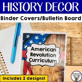 Patriotic Binder Covers and Bulletin Board Set | History C