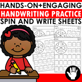 Hands-On and Engaging Spin and Write Handwriting Practice Sheets