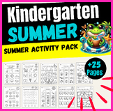 ⭐⭐{$5     +27 Summer Homeschool Printables Kindergarten }⭐⭐