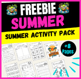 ⭐⭐{+ 8 FREEBIE Summer Homeschool Printables Kindergarten } ⭐⭐