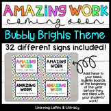 $1 Amazing Work Coming Soon Bulletin Board Signs Neon Brig