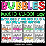 $1 Back to School Gift Tags Bubbles Tags Gum Soda Meet the