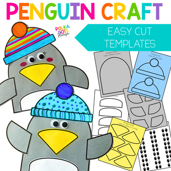 Penguin Winter Craft and Writing Prompts for Bulletin Board | TPT