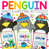 Penguin Winter Craft and Writing Prompts for Bulletin Board