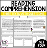 Comprehension Worksheets - Reading Strategies Set #4