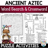 $1 DEAL Ancient Aztecs Word Search & Crossword Puzzle Activities