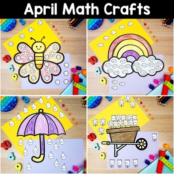 Preview of April Spring St Patrick Day Math Crafts Addition Subtraction Multiplication