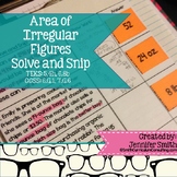 Area of Composite Figures Solve and Snip® Interactive Word