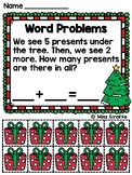 Christmas Word Problems 1st Grade Addition to 10 (Christma