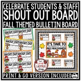 Fall October November Student and Teacher Shout Out Bullet