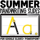Handwriting Practice for Letter Writing SUMMER Letter Form